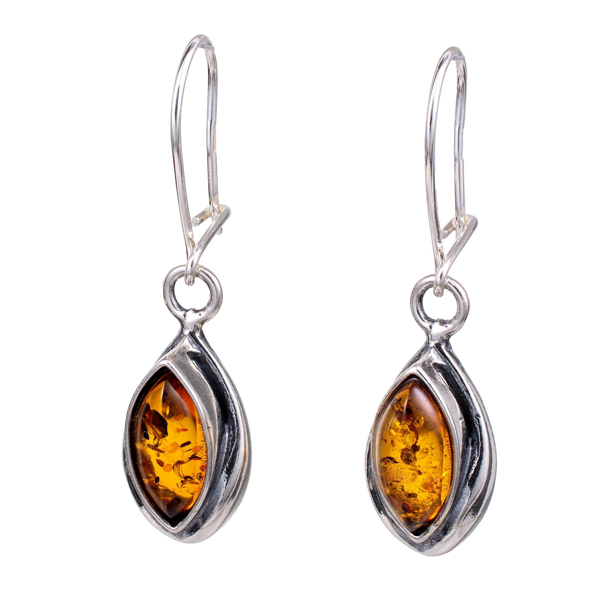 HOLIDAYGIFTSHOPS Sterling Silver and Baltic Honey Amber Earrings "Penelope"