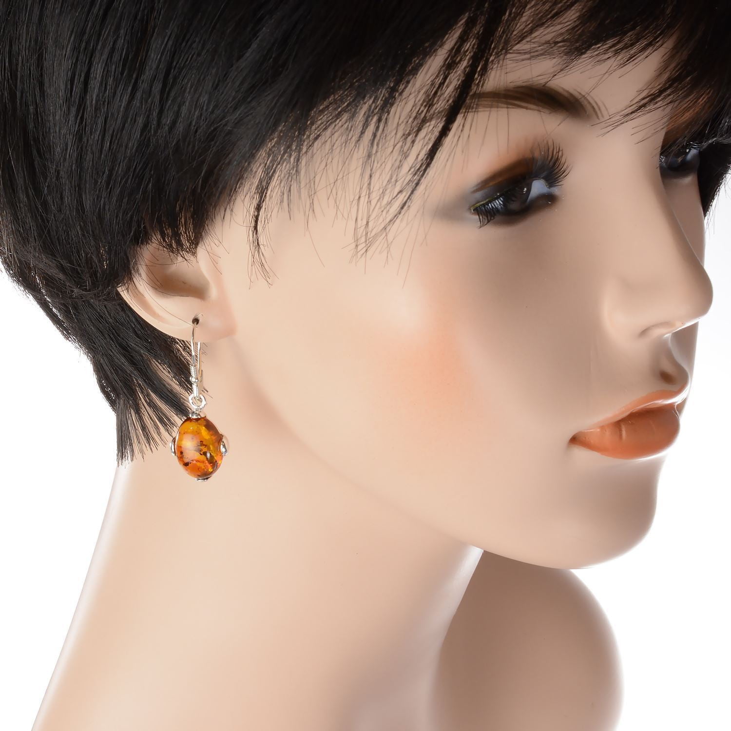 HOLIDAYGIFTSHOPS Sterling Silver and Baltic Honey Amber Earrings "Piper"