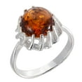 thumbnail image 1 of Sterling Silver and Baltic Honey Amber Ring "Megan", 1 of 5
