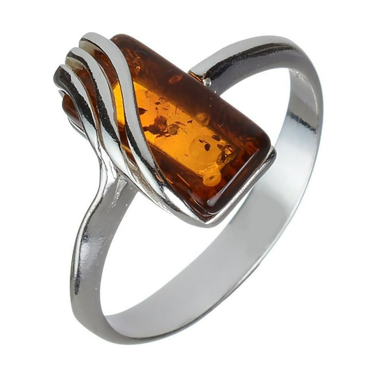 Honey Amber Infinity Ring Honey Amber Infinity Ring