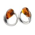 thumbnail image 1 of Sterling Silver and Baltic Honey Amber Stud Earrings "Nelia", 1 of 6