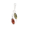 thumbnail image 1 of Sterling Silver and Baltic Honey and Green  Amber Pendant, 1 of 7