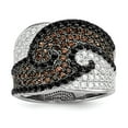 thumbnail image 1 of Sterling Silver and Cubic Zirconia Brilliant Embers Ring - Size 6, 1 of 2