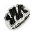 thumbnail image 1 of Sterling Silver and Cubic Zirconia Brilliant Embers Ring - Size 8 - Measures 14.15mm Wide, 1 of 2