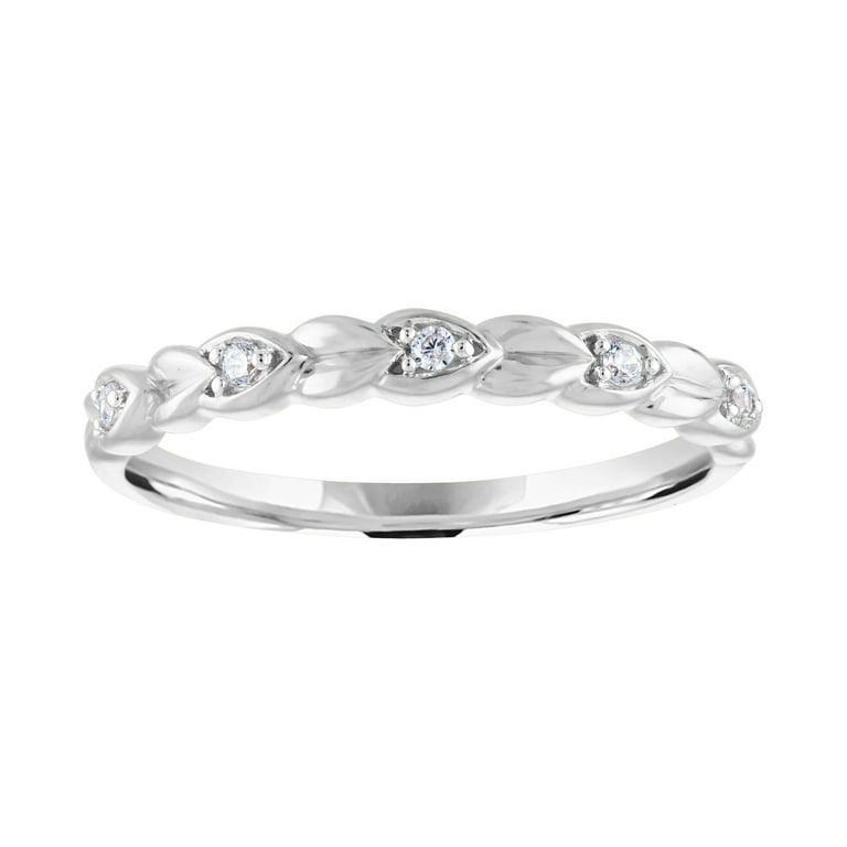 Sterling Silver Genuine Diamond Accent Heart Ring Sterling Silver Genuine Diamond Accent Heart Ring