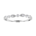 thumbnail image 1 of Brilliance Fine Jewelry Women's Sterling Silver and Natural Diamond Accent Stackable Ring, 1 of 4
