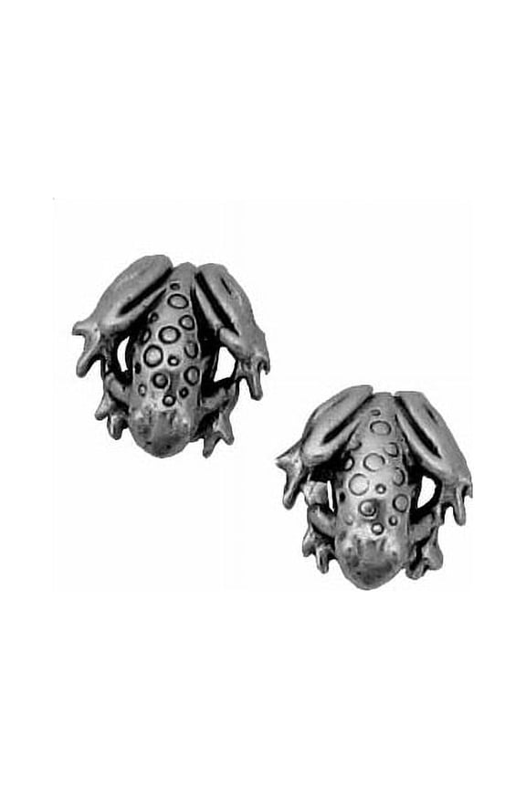 Sterling Silver and Stainless Steel Hypoallergenic Frog Small Earrings Item #502