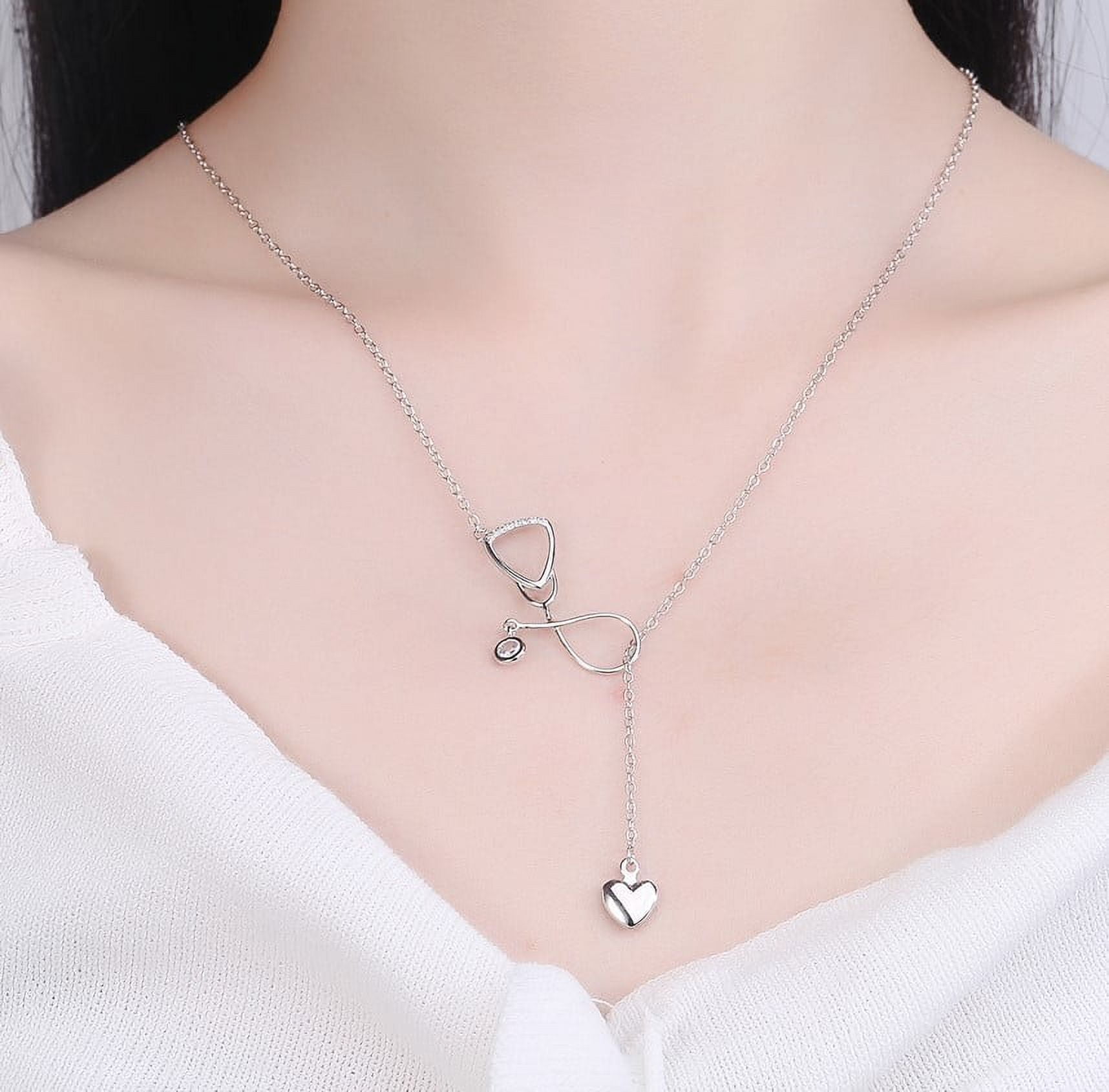 Swarovski stethoscope necklace discount