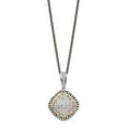 thumbnail image 1 of Sterling Silver w/14k 1/10ct. Diamond 18in Necklace, 1 of 2