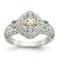 thumbnail image 1 of Sterling Silver with 14ky Diamond Ring, 1 of 1