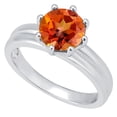 thumbnail image 1 of Sterling Silver with Ecstacy Topaz Solitaire Ring, 1 of 4