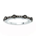 thumbnail image 1 of Sterling Silver with Genuine Champagne Diamond Stackable Band Ring, 1 of 3
