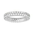 thumbnail image 1 of Sterling Silver with Moissanite Eternity Band Ring, 1 of 3