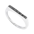 thumbnail image 1 of Sterling Silver with Natural Black Diamond Stackable Band Ring, 1 of 3