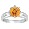 thumbnail image 1 of Sterling Silver with Natural Citrine Solitaire Ring, 1 of 4
