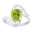 thumbnail image 1 of Sterling Silver with Natural Peridot Solitaire Ring, 1 of 3