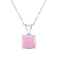 thumbnail image 1 of Sterling Silver with Natural Pink Opal Solitaire Pendant, 1 of 5