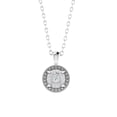 thumbnail image 1 of Sterling Silver with Natural White Diamond Solitaire Pendant, 1 of 3
