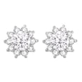 thumbnail image 1 of Sterling Silver with Natural White Topaz Stud Earring, 1 of 3