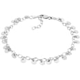 thumbnail image 1 of Sterling Silver with Rhodium Plating 8MM Disc Bracelet 8 Inches, 1 of 5