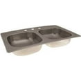 thumbnail image 1 of Sterling Stainless Steel Kitchen Sink Double Bowl 33 In. X 22 In. X 6 In., 1 of 1