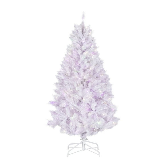 Sterling Stunning 5 Foot LED Color Changing White Parkview Pine Christmas Tree