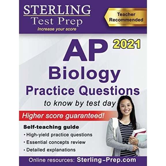 Pre-Owned Sterling Test Prep AP Biology Practice Questions: High Yield AP Biology Questions (Paperback) 194755610X 9781947556102