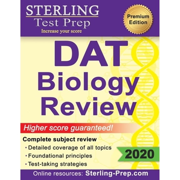 Pre-Owned Sterling Test Prep DAT Biology Review: Complete Subject Review Paperback
