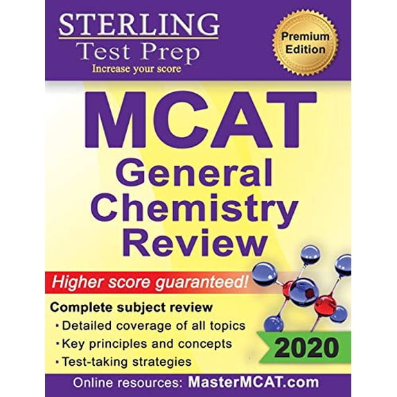 Pre-Owned Sterling Test Prep MCAT General Chemistry Review: Complete Subject Review Paperback