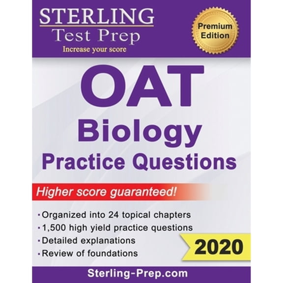 Pre-Owned Sterling Test Prep OAT Biology Practice Questions: High Yield OAT Biology Questions (Paperback 9781947556157) by Sterling Test Prep