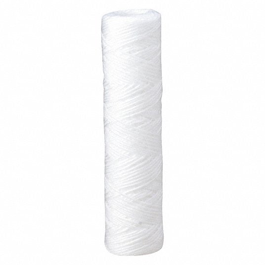 Sterling Water Treatment SW Series 4.5 inch by 10 inch Polypropylene String Wound 5 Micron Sediment Filter Cartridge - SWJ1005