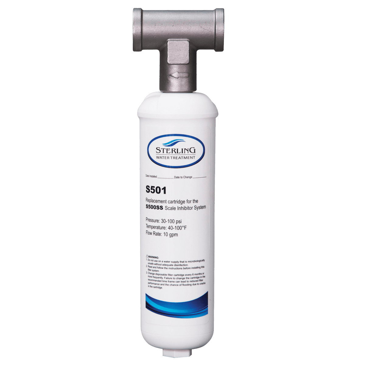 Sterling Water Treatment Scale Inhibitor System with 3/ 4 inch Tee and ...