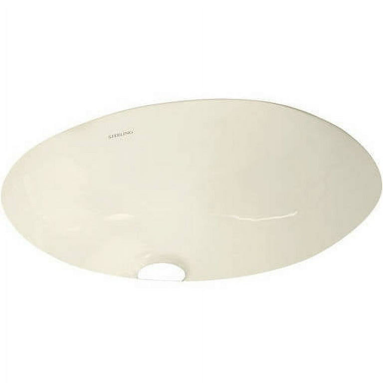 STERLING Wescott Under-Mounted Vitreous China Bathroom Sink in White with Overflow Drain STERLING Wescott Under-Mounted Vitreous China Bathroom Sink in White with Overflow Drain