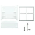 thumbnail image 1 of Sterling Ensemble 60-in x 32-in Bath and Shower Kit, Chrome with Clear Glass, 1 of 2