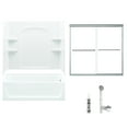 thumbnail image 1 of Sterling Ensemble 60-in x 32-in Bath and Shower Kit, Chrome with Clear Glass, 1 of 2