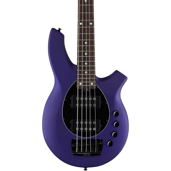 Sterling by Music Man Bongo 5 5-String Bass Guitar - Firemist Purple Satin