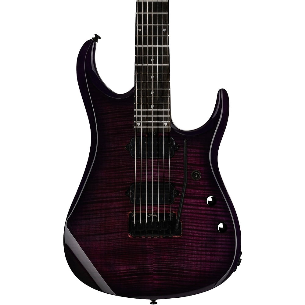 Sterling by Music Man JP157 DiMarzio John Petrucci Signature 7-String Electric Guitar - Purple Nebula