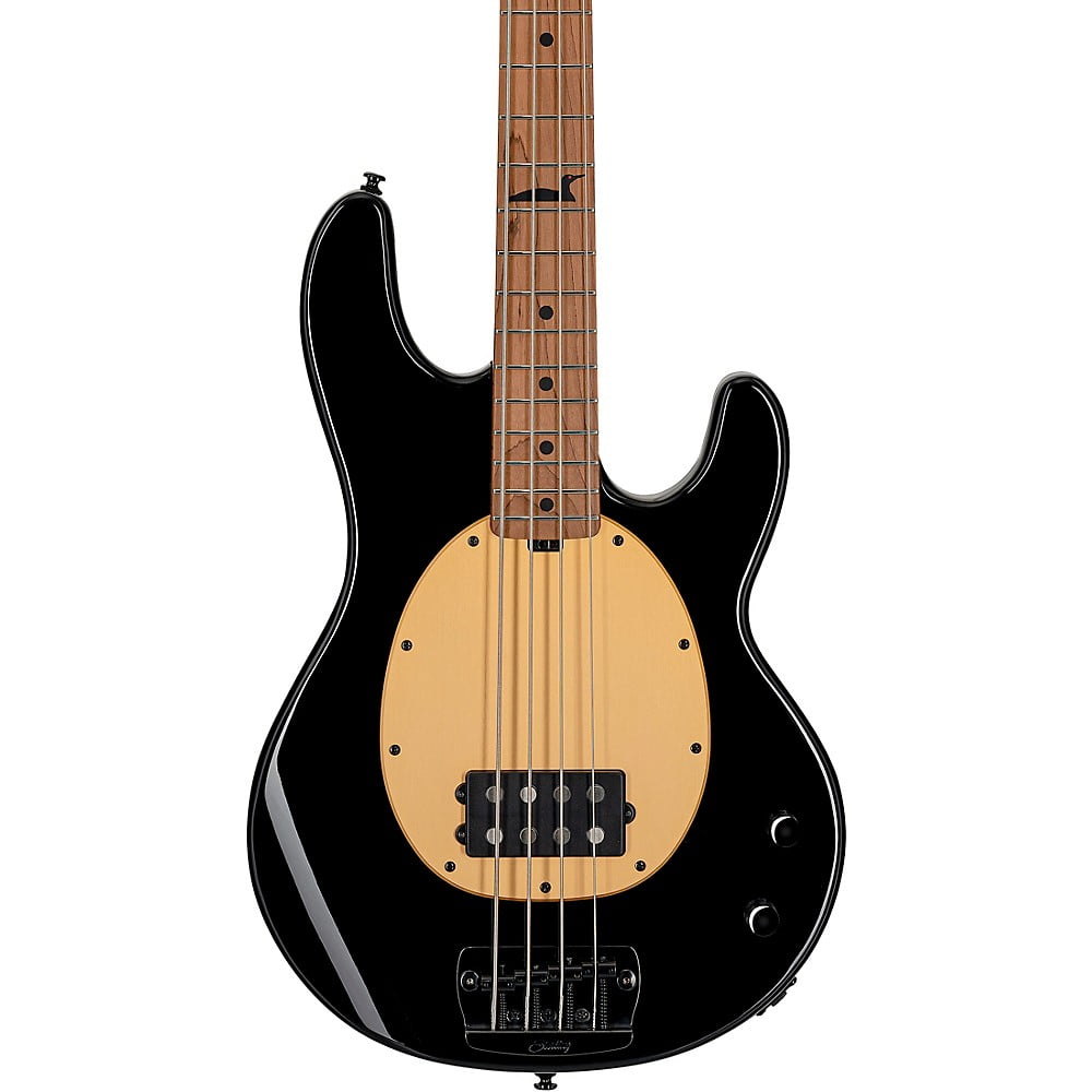 Sterling Black Roasted Maple 4-String StingRay Bass Guitar