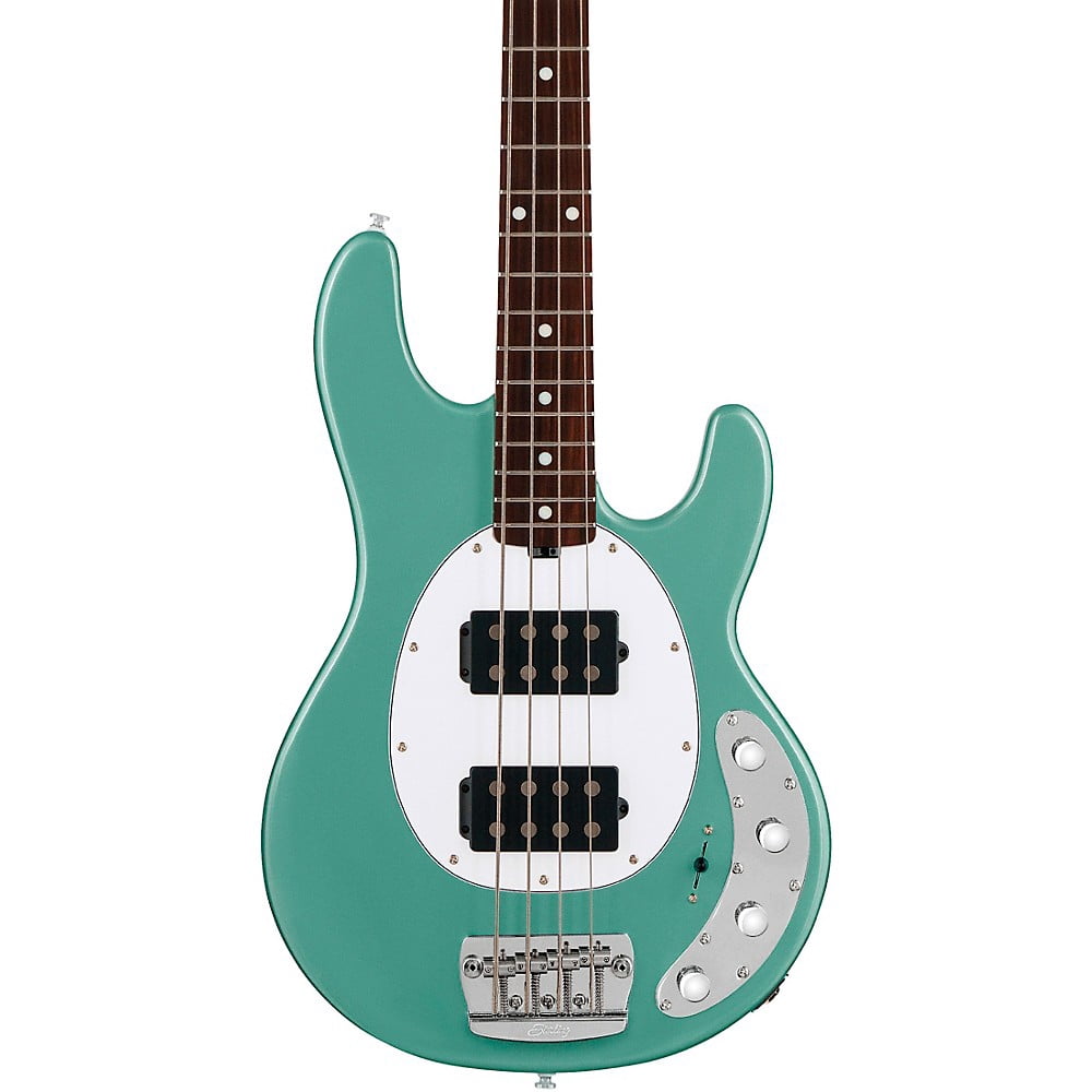 Sterling by Music Man StingRay RAY34 HH Electric Bass Guitar - Dorado Green