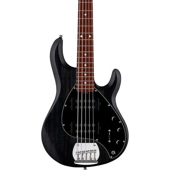 Sterling by Music Man StingRay RAY5HH Limited-Edition 5-String Bass Guitar Trans Black Satin