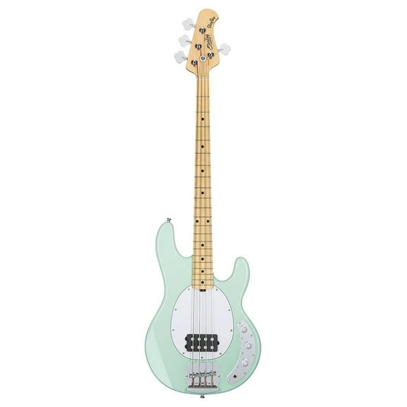 Sterling by Music Man S.U.B. StingRay RAY4 Maple Fingerboard Electric Bass Guitar Mint Green White Pickguard
