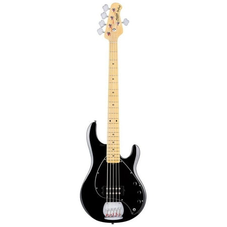 Sterling by Music Man StingRay Ray5 5-String Bass Guitar, Black