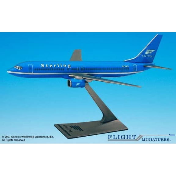 Sterling (light blue) B737-800 (1:200); BO-73780H-019