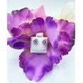 thumbnail image 1 of Sterling silver .05 round clear stone earrings, 1 of 1