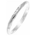 thumbnail image 1 of Sterling silver 925 2mm Hawaiian scroll hand engraved ring band size 2, 1 of 3