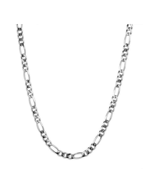 Sterling silver Men's 20" figaro chain necklace