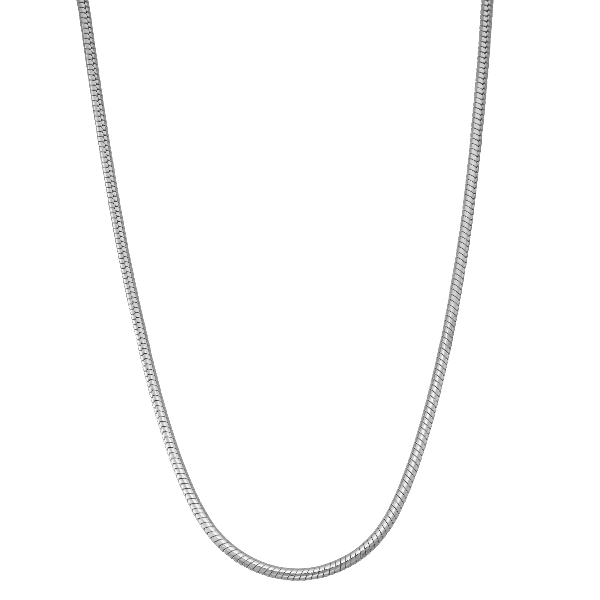 Sterling silver Men's 24" snake chain necklace