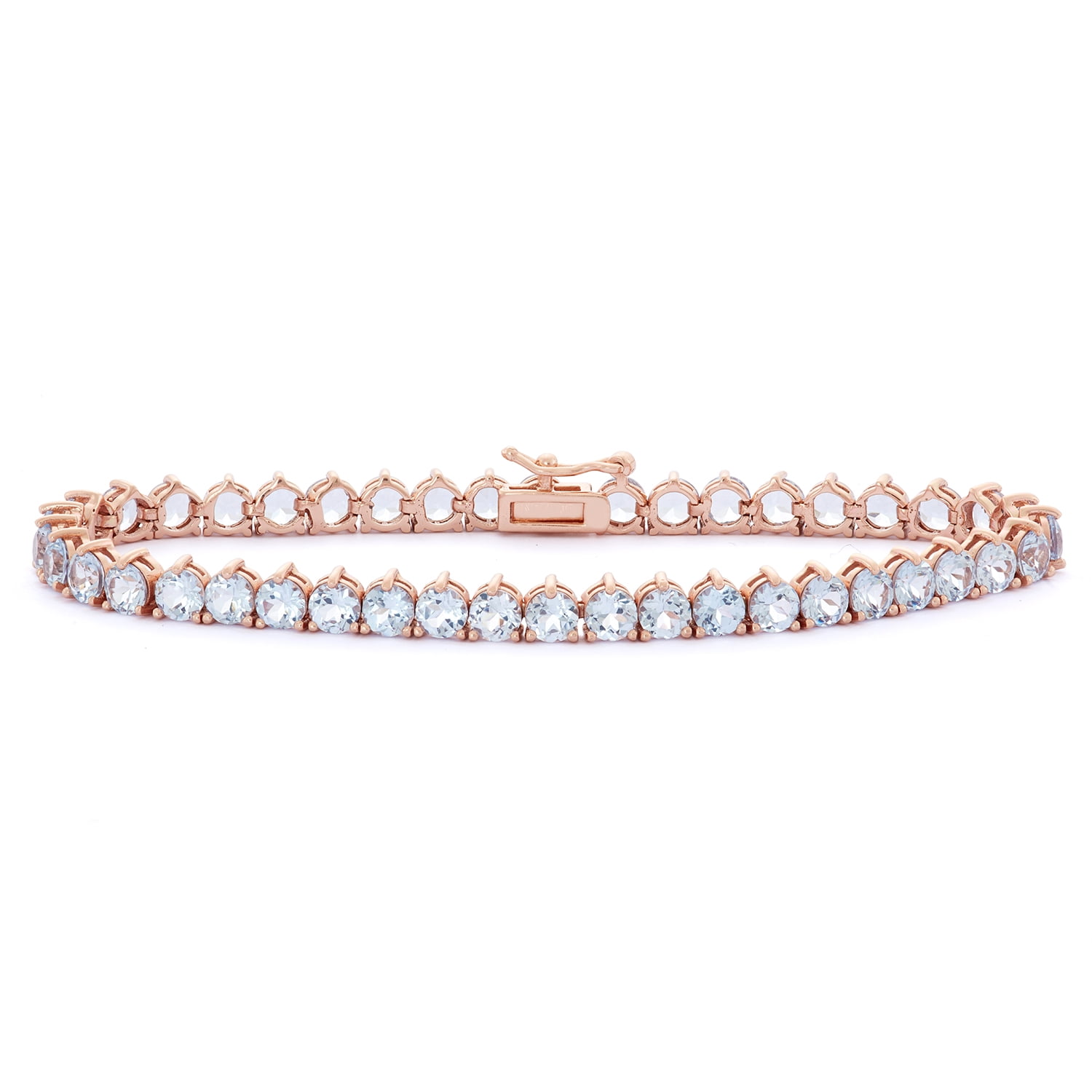 Sterling silver gemstone tennis bracelet