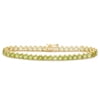 Sterling silver gemstone tennis bracelet