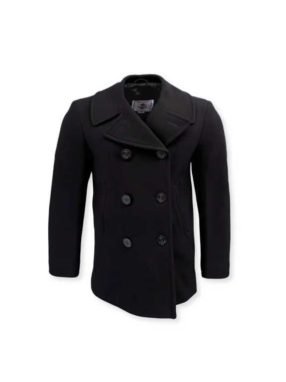 Sterlingwear Womens Navigator Wool Peacoat, Black, Size 22L - Made in USA.